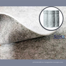 ENTEX polyester carbon blended 450~650gms normal temperature below 130 degree static resistant coal mill dust filter cloth roll